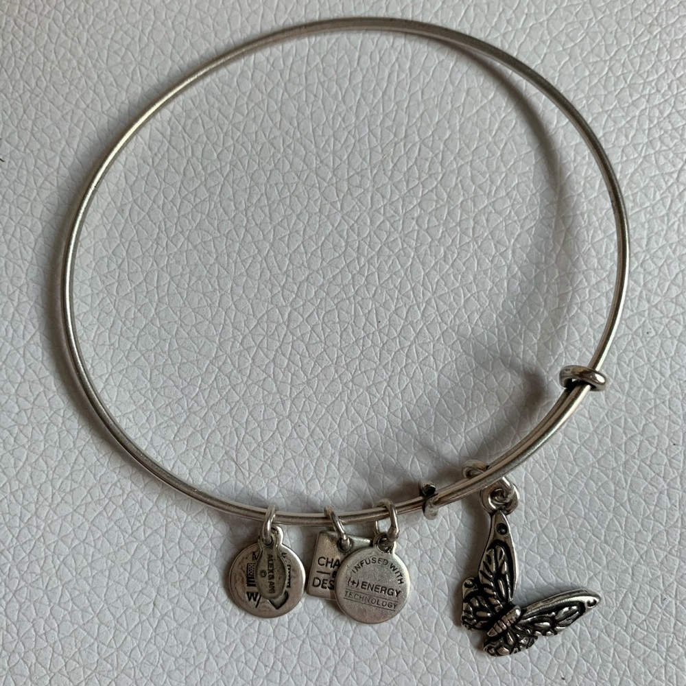 Butterfly bangle bracelet